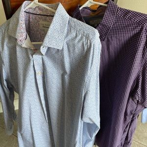 6 button down men’s dress shirts. Will only sell as a package.